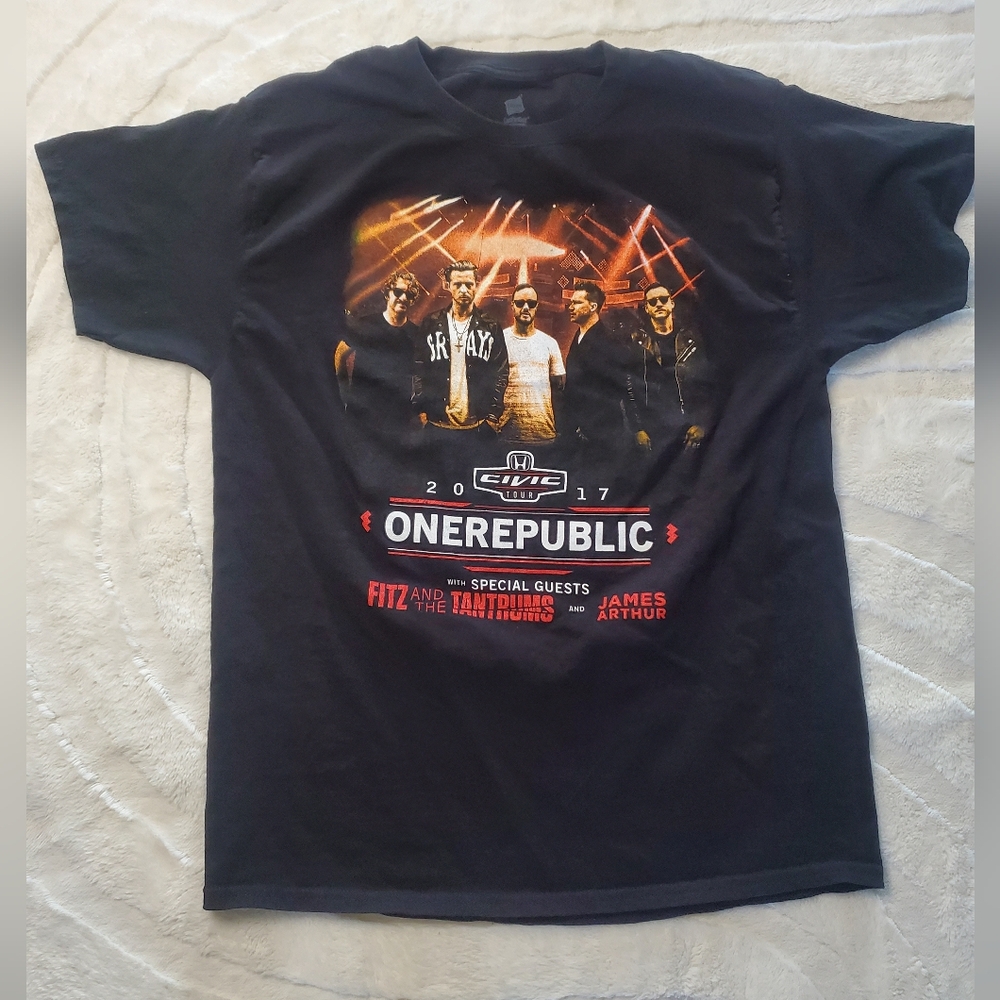 OneRepublic 2017 Honda Civic Tour Band T-Shirt Fitz & The Tantrums James Arthur